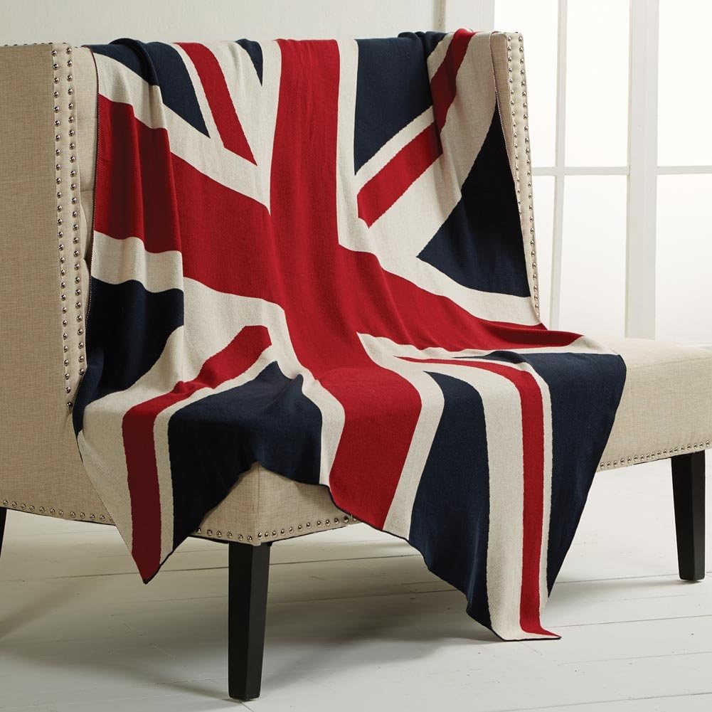 Union Jack British Flag Throw Blanket