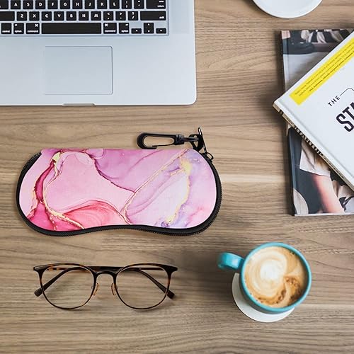 Miniatura 78 de MoKo - Estuche suave, ultra ligero, de neopreno, para lentes de sol, con cremallera y clip para cinturón