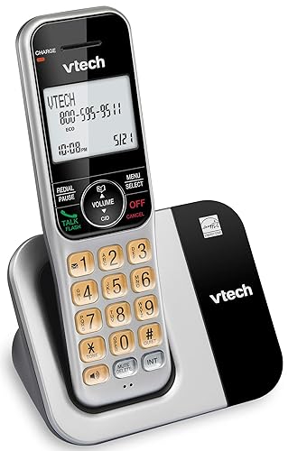 Miniatura 12 de VTech Sistema telefónico inalámbrico para el hogar con bloque de llamadas, pantalla grande y botones, pantalla retroiluminada, altavoz dúplex