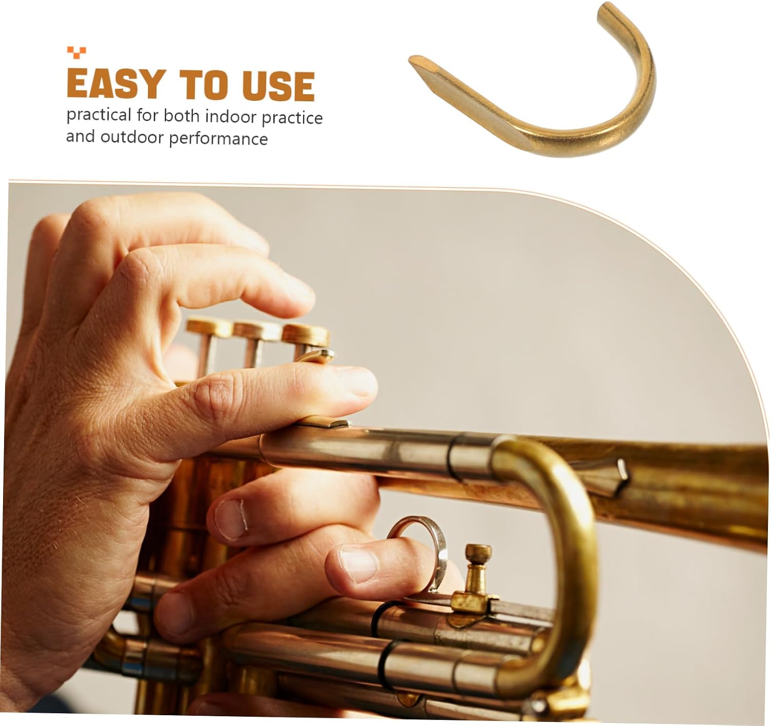 B Flat Trumpet Thumb Hook Accessory for Outdoor Performances image 3