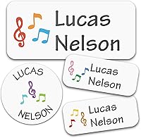 Vista 38 de 130 Etiquetas de nombre personalizadas para guardería, impermeables, adhesivas, personalizadas, para ropa, botellas de agua, loncheras y suministros