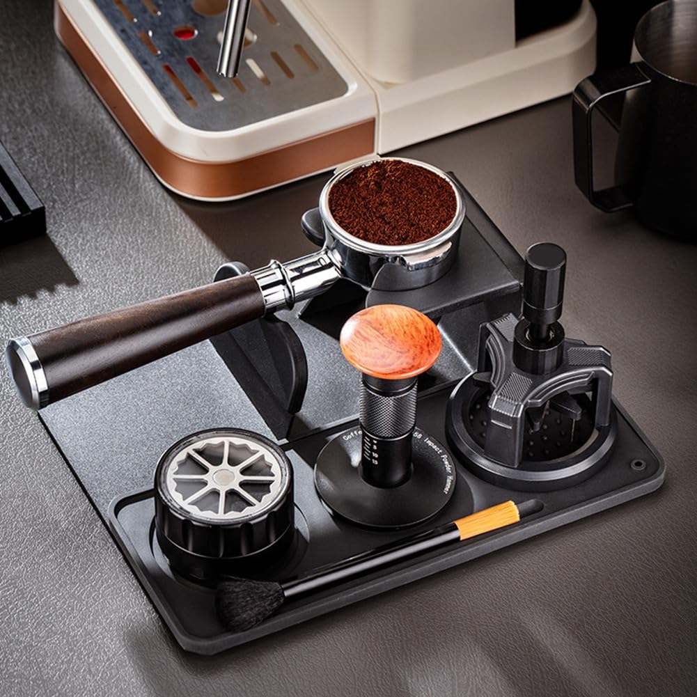 Base Apisonador Café,Almohadilla Silicona,Base Apisonador Antideslizante,Almohadilla,Almohadilla Esquina,Almohadilla para Martillo Pólvora para Mangos 51-58 Mm.