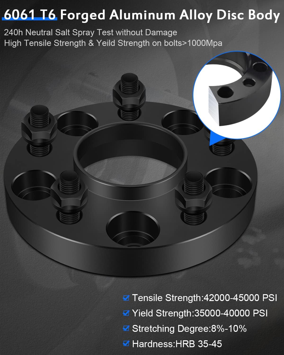 ECCPP 4PCS 5 Lug Wheel Spacers 20mm Thick 5x120.7 70.3mm bore for 1984-2002 for Camaro