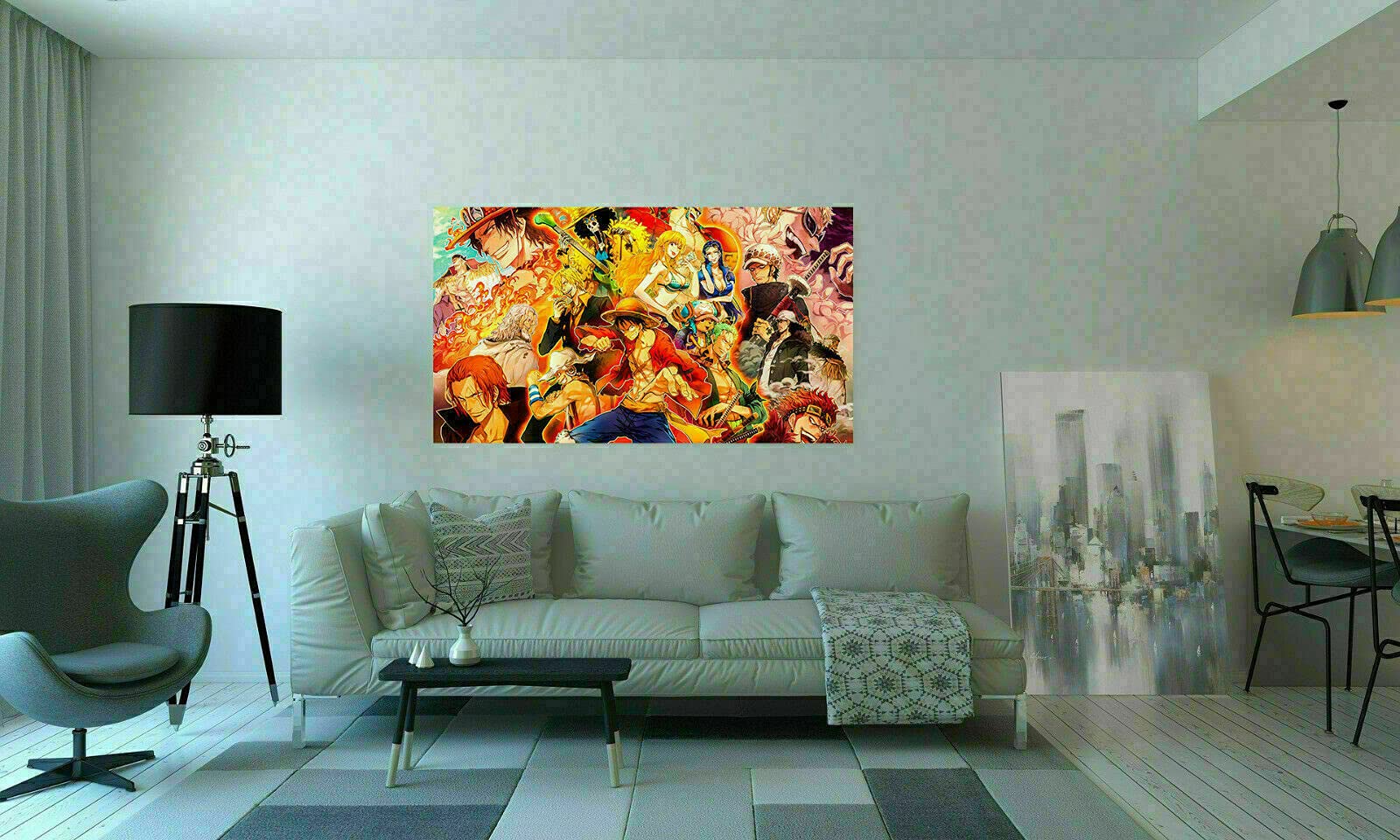 Poster Handmade Luffy One Piece Graffiti | Opera D'Arte Firmata Moreno Mata - Ideale Per Decorazione Parete E Regalo Per Appassionati Anime - Foto 3