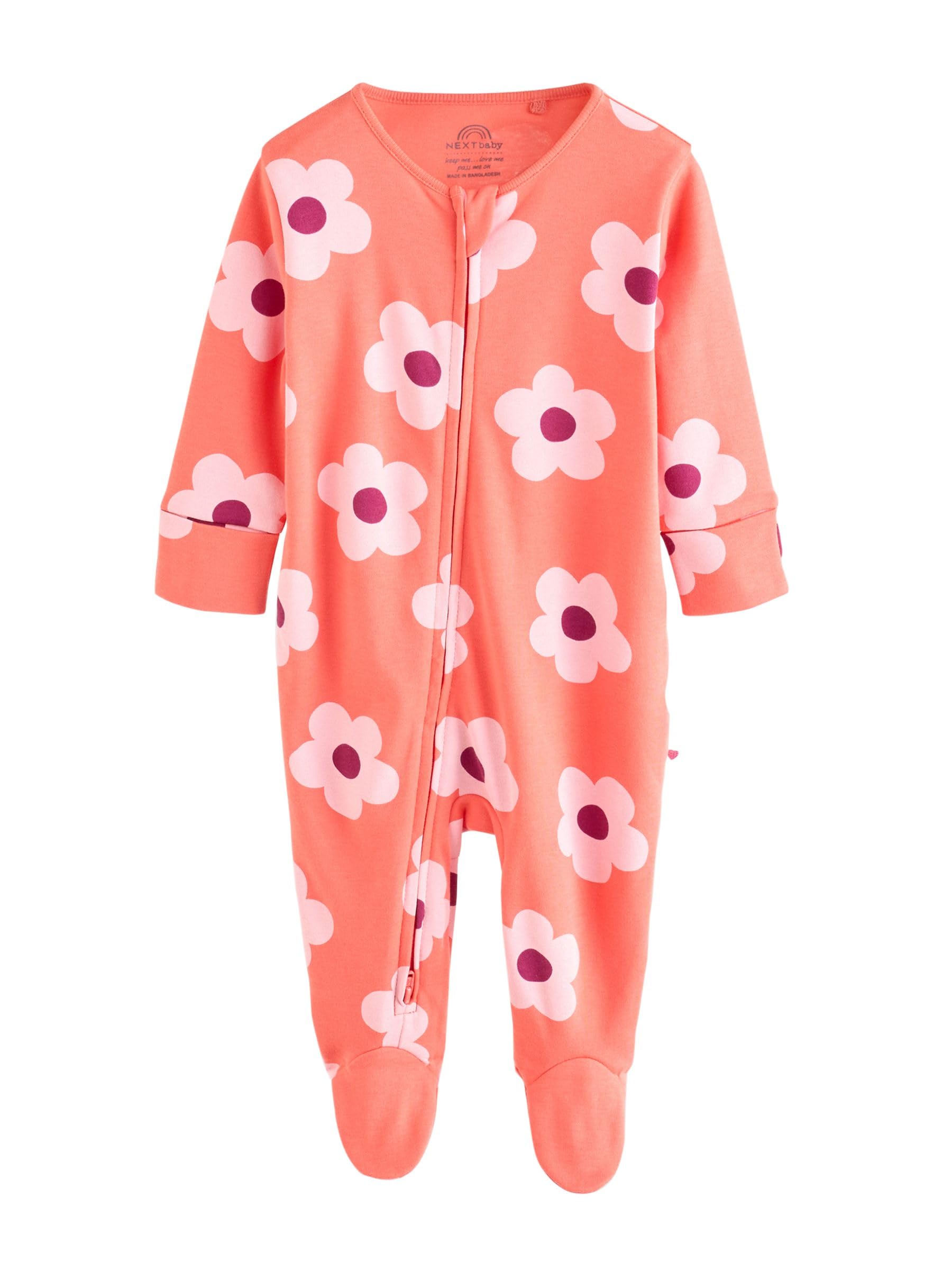 NEXT Bambina Confezione da 5 Tutine per Neonati con Zip bidirezionale