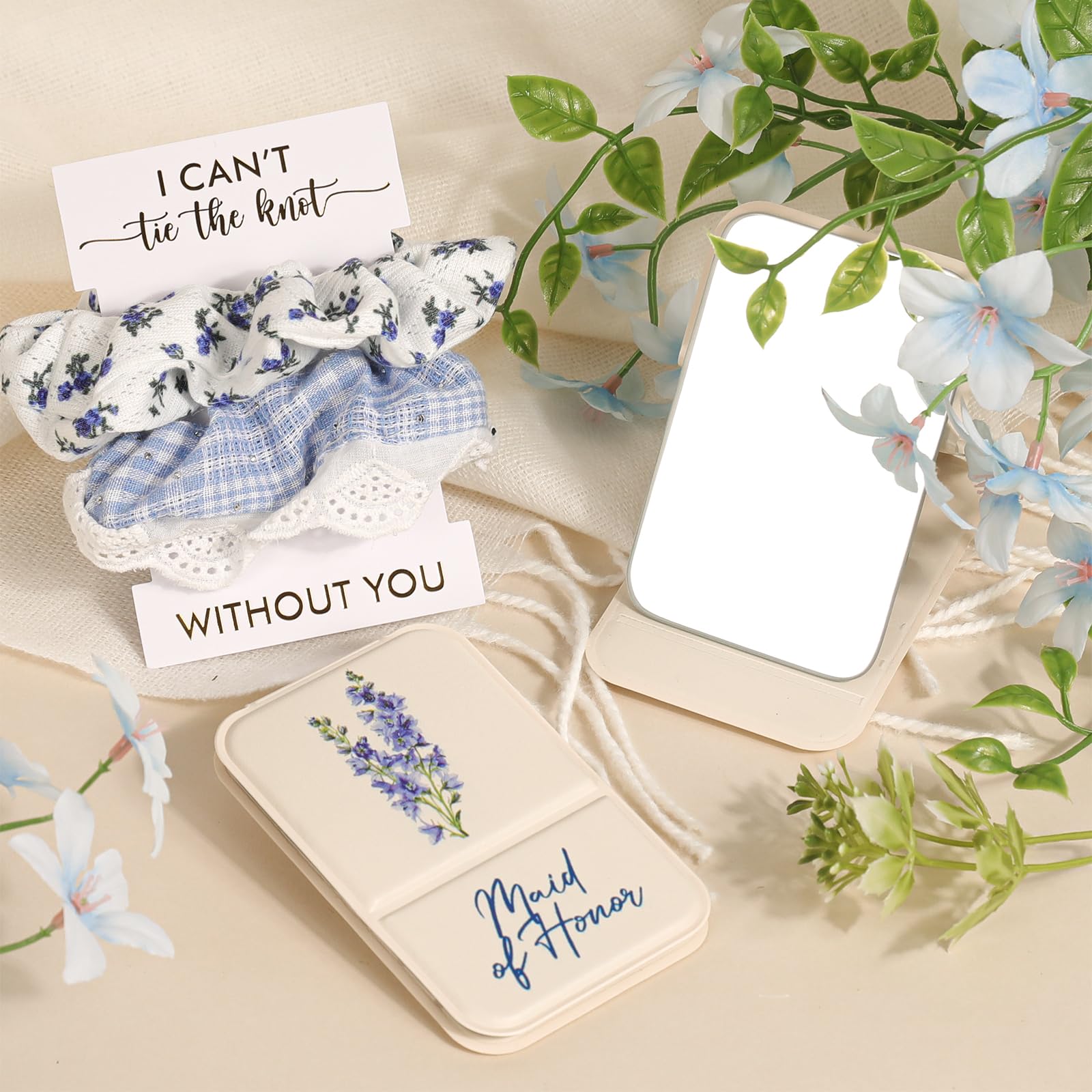 Maid of Honor Proposal Gifts,Wedding Bachelorette Party Will You Be My Maid of Honor Glass Cup Candle Jewelry Box Gift Set