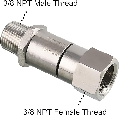 Miniatura 2 de Tool Daily Lavadora a presión giratoria, rosca macho NPT-M de 38 pulgadas, 4000 PSI