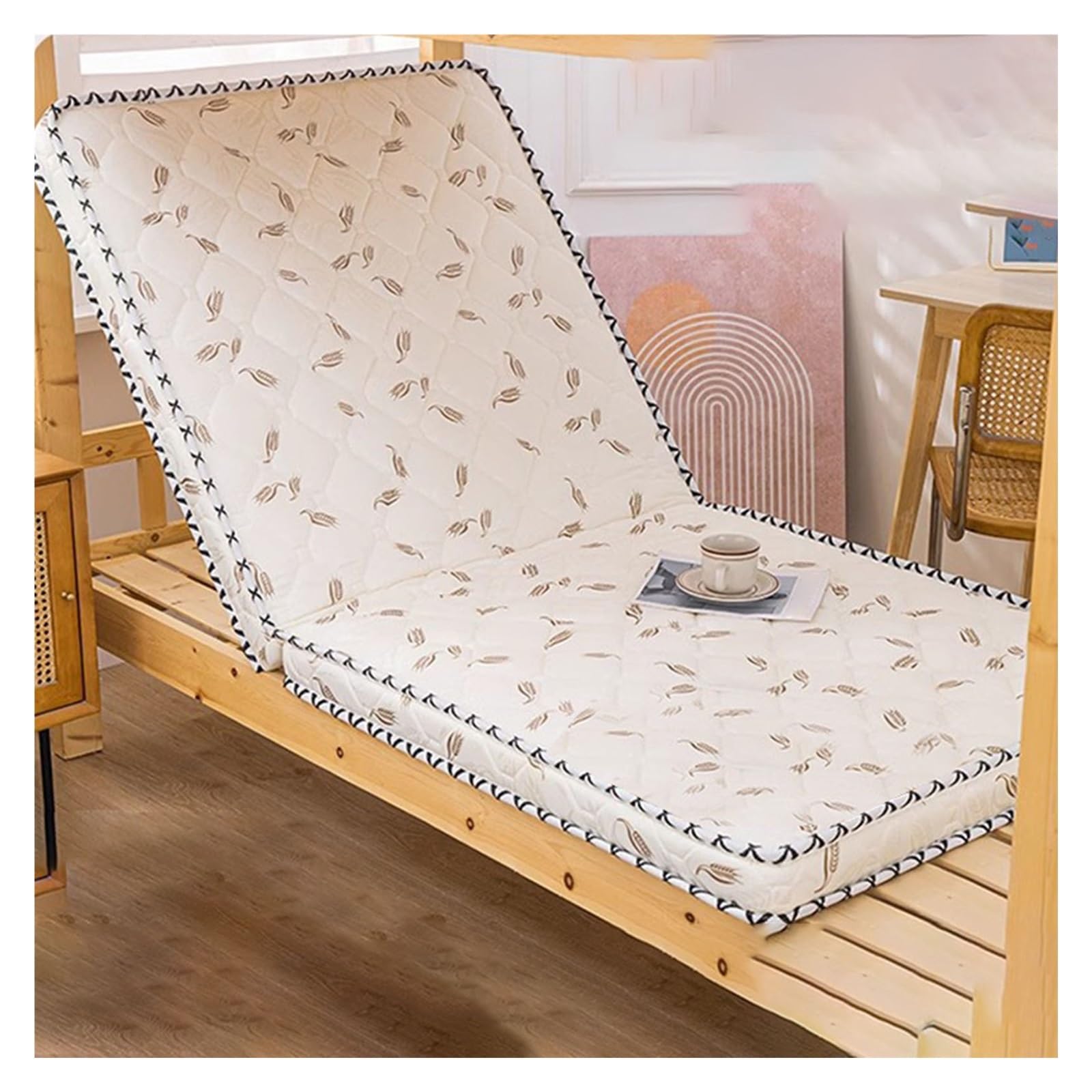 Colchones, Colchón De Palma De Fibra De Palma De Látex Natural, Colchón Plegable For Cama Individual, Dureza Y Suavidad Moderadas, Especialmente Diseñado For Estudiantes(90 * 190CM*8CM)