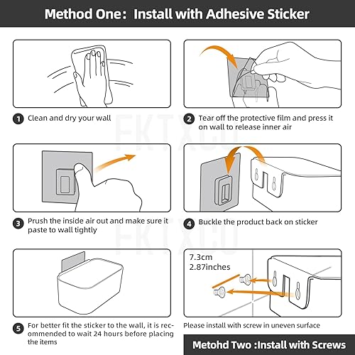 Miniatura 14 de Organizador de archivos colgante para montaje en pared, sin perforación, suministros de correo de oficina, almacenamiento, revista, sobre