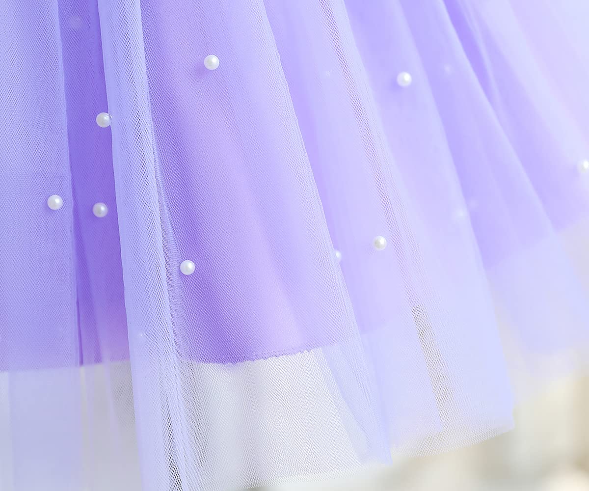 TTYAOVO Bebé Boda Pompa Bautismo Bautizo Tutu Vestido Chicas Princesa Vestir — view 6