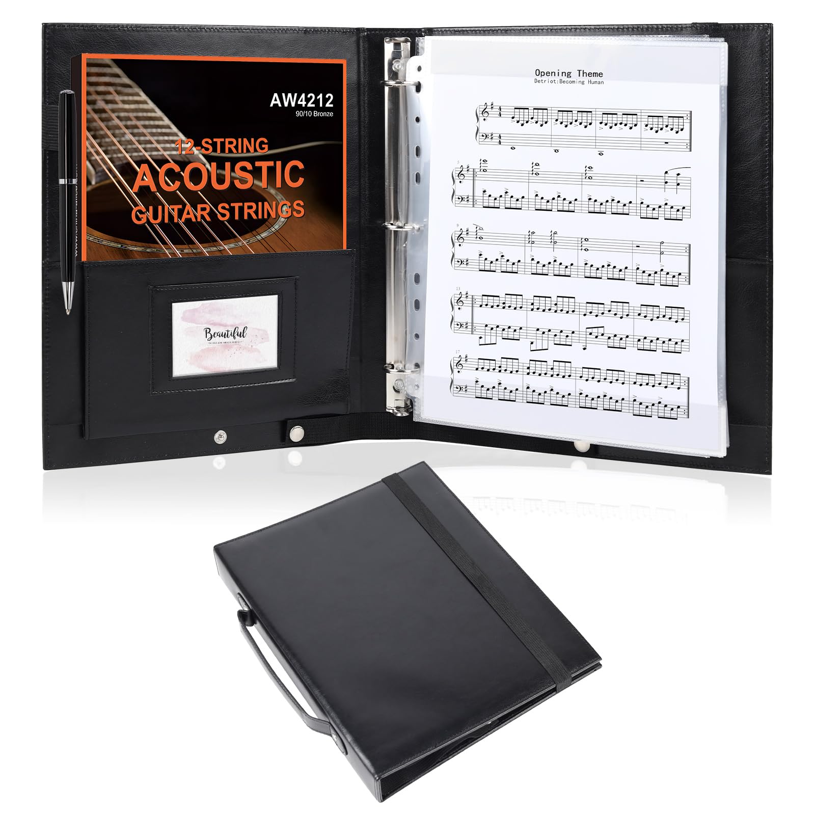 Sheet Music Folders Choir Binder: Piano Music Sheet Holder Storage