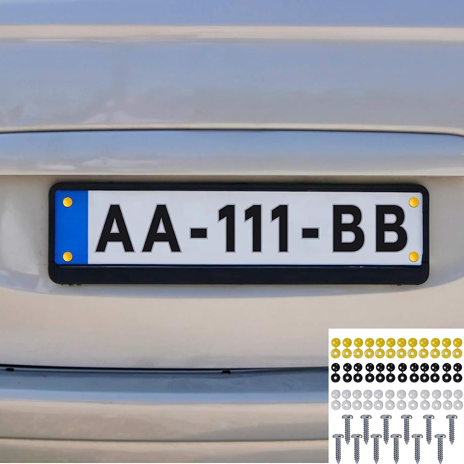 Kit Fissaggio Targa Con Rivetti Viti Bottoni Rondelle Agganci 38 - Foto 11