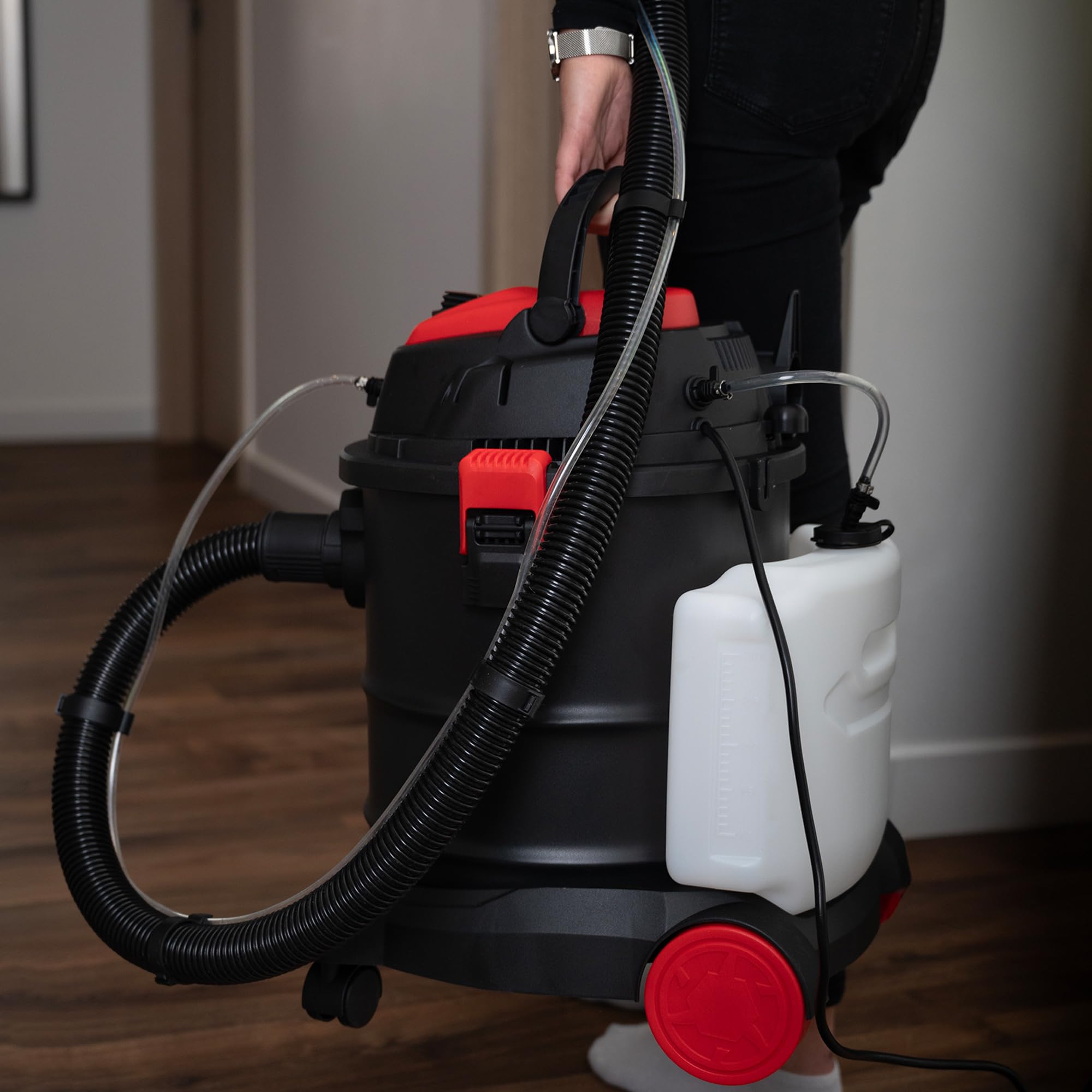 Lehmann Ultrawash 2000 Shampouineuse 4 en 1, Aspirateur Eau et Poussière avec Fonction de Soufflage, Réservoir 20 L, Filtre HEPA, Nettoyeur Injecteur-Extracteur pour Canapé, Tapis, Matelas, Noir