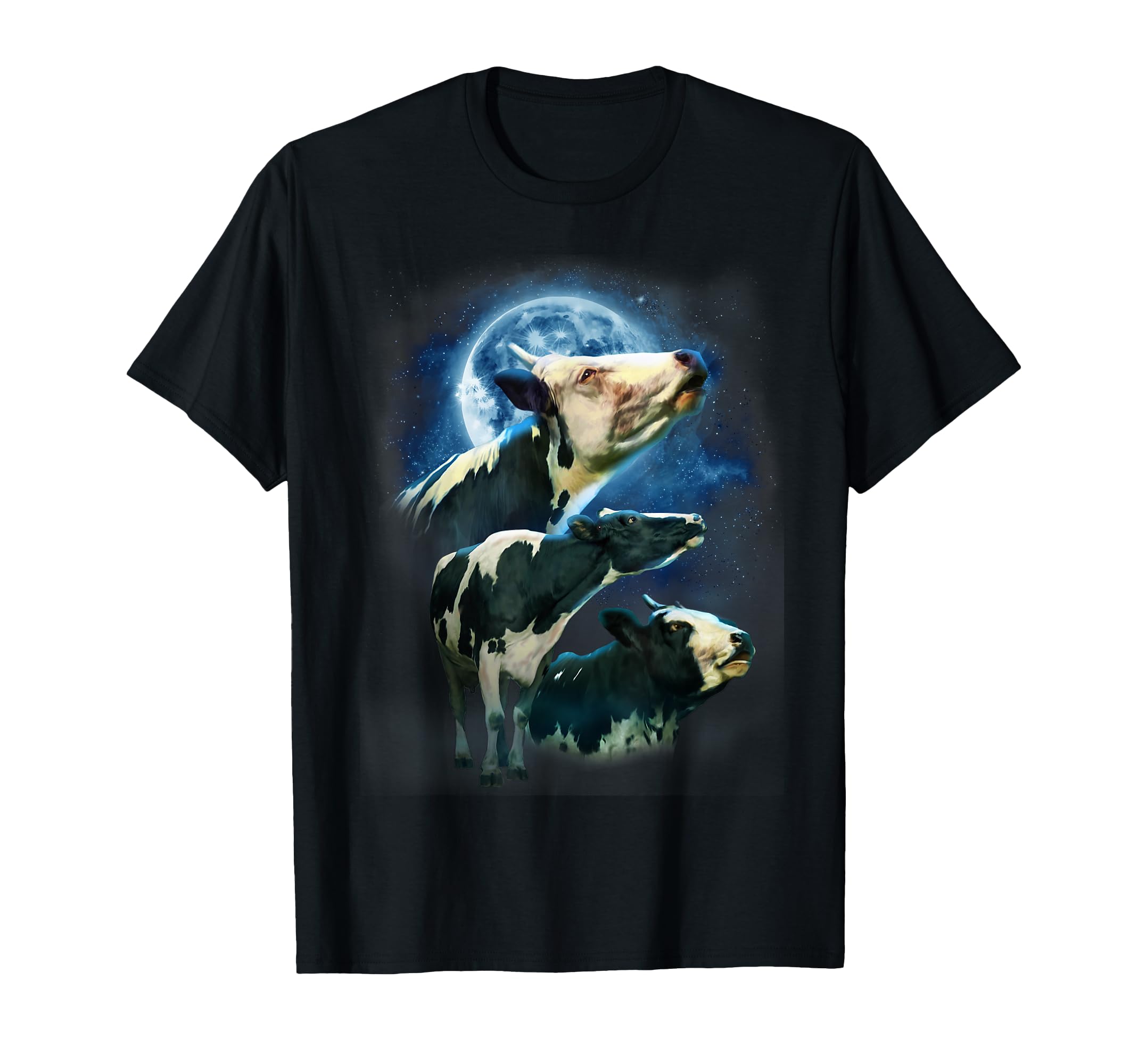 Funny Cow Shirt - Funny Cows Howling at the Moon T ...