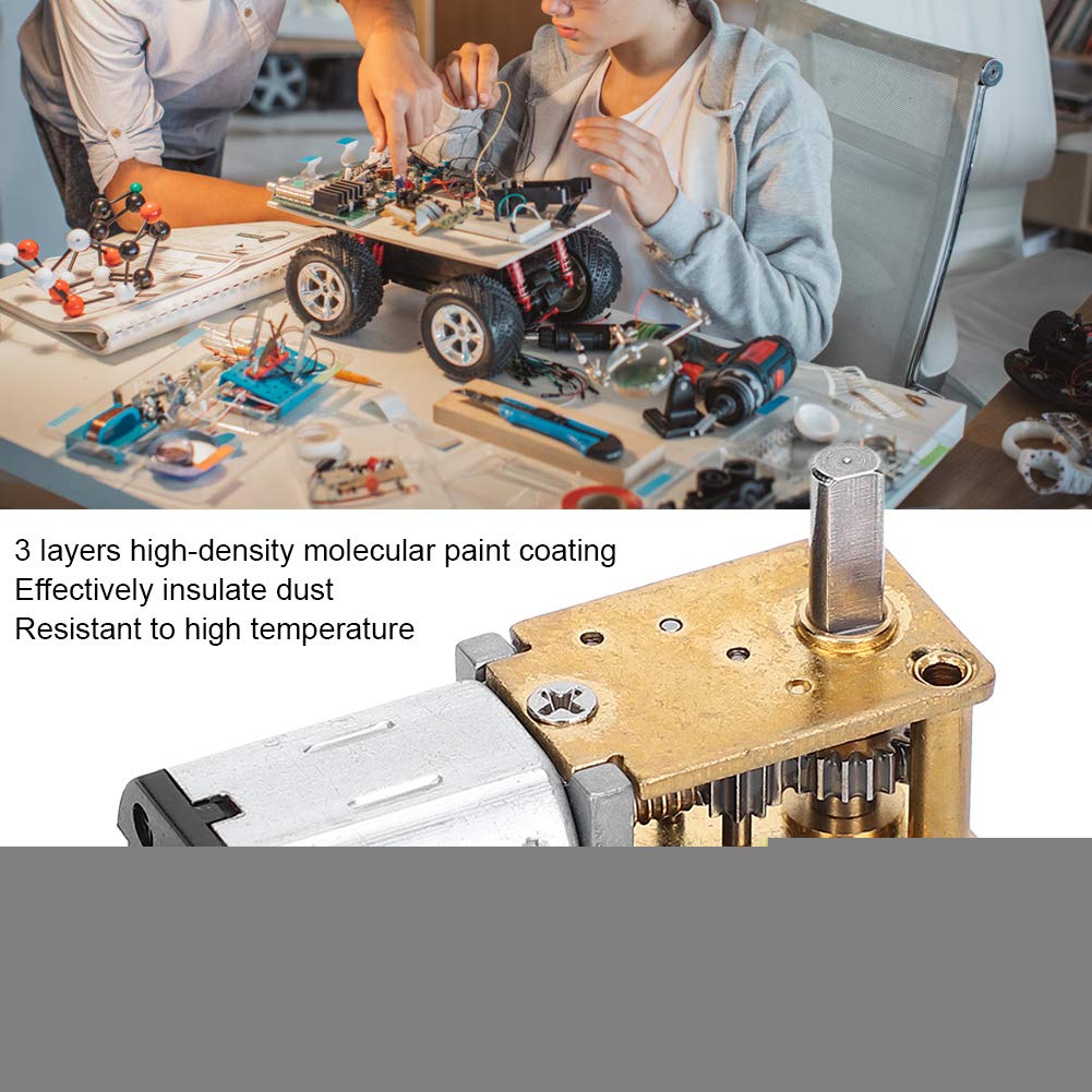 Szczotka DC 6 V mini silnik przekładniowy, mikroturbo przekładniowy przekładniowy ‑N20 silnik redukcyjny (DC6V 35RPM)