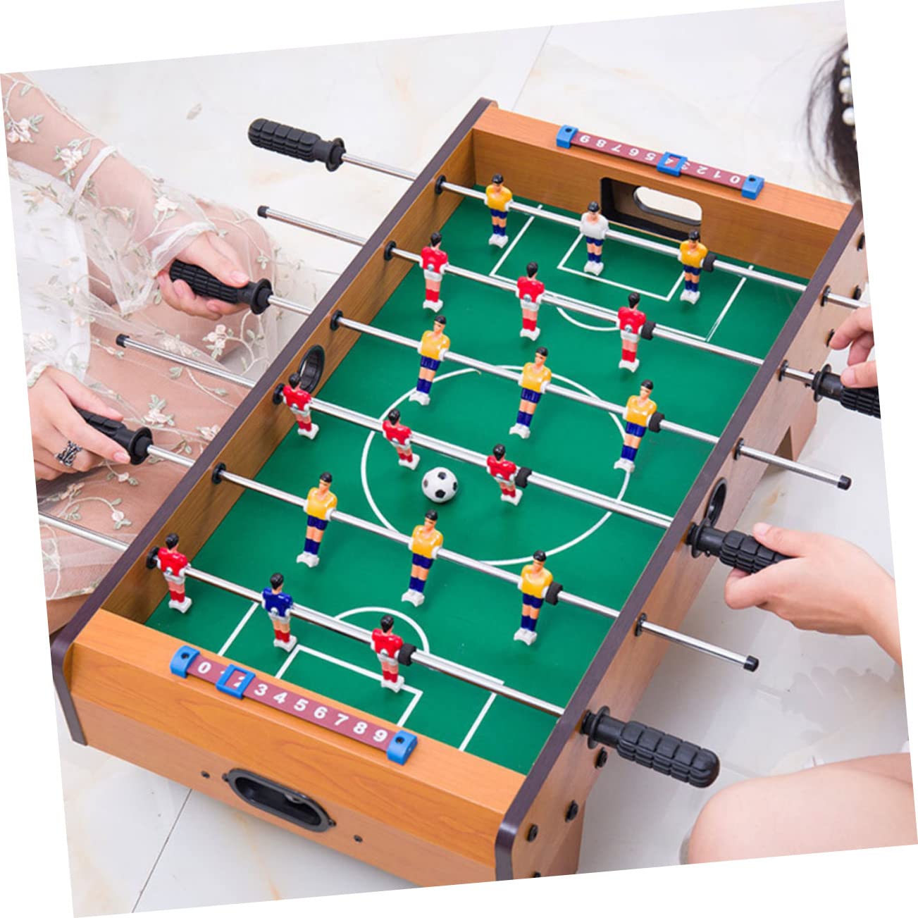 KONTONTY 24pcs Replacement Soccers Table Soccer Balls 32mm Resin Football Desk Accessories Sturdy and Game Room Accessory