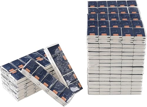 Vababa Paquete de 480 mini bolsillos multipliegues, pañuelos faciales de 4 capas sin perfume, color blanco