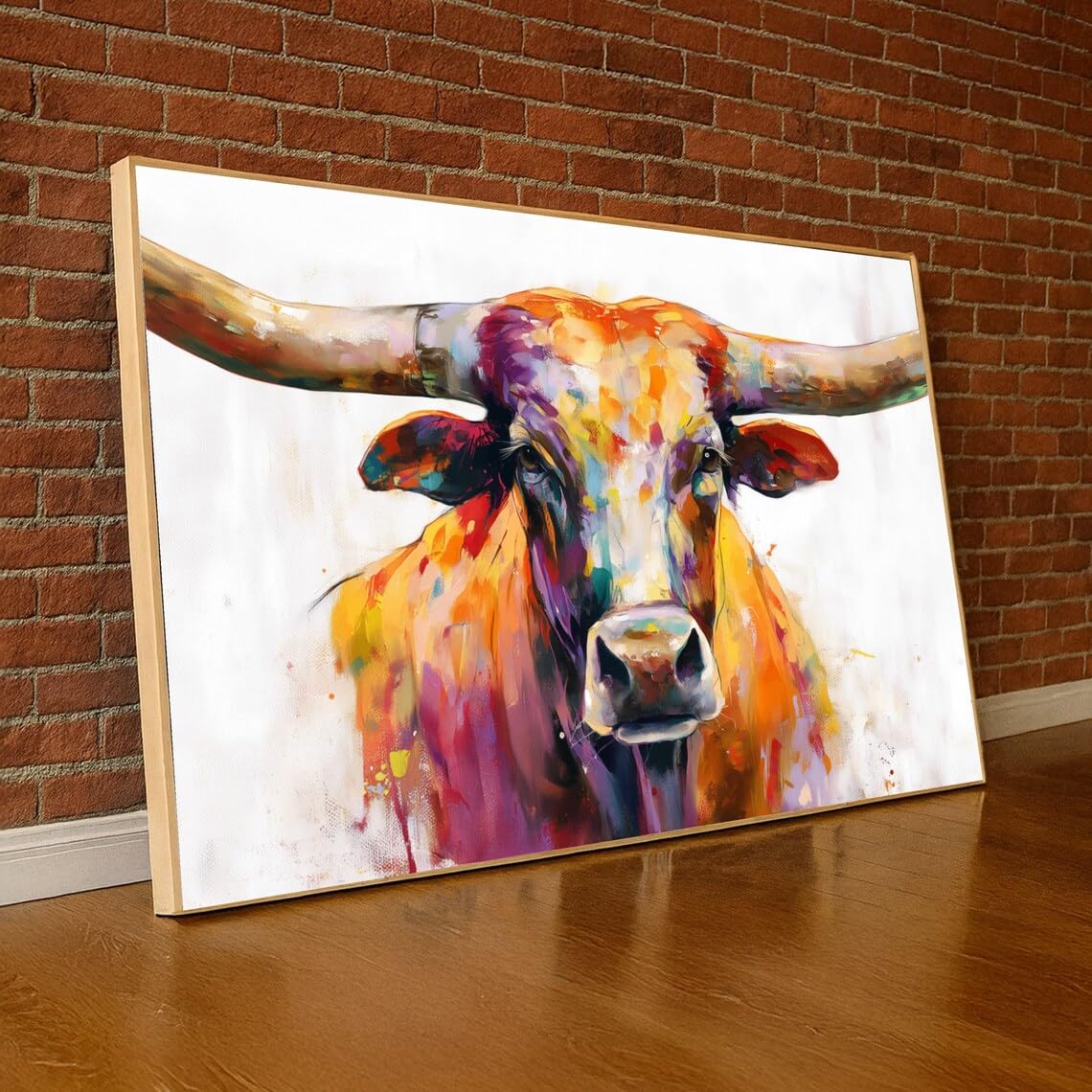 Tableau taureau grand format pour habiller un mur vide - 8