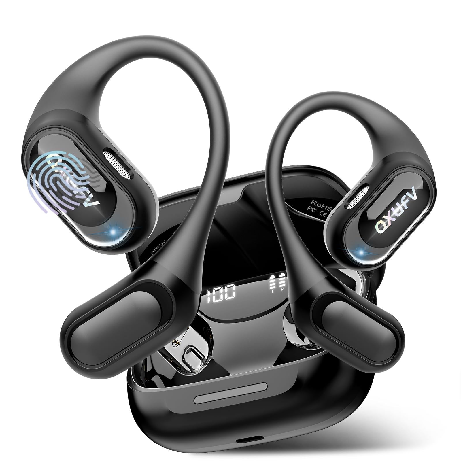 Auriculares traductores, 5 modos, Bluetooth 5.2, traductor de voz en tiempo real para viajes, 50 h de duración de la batería