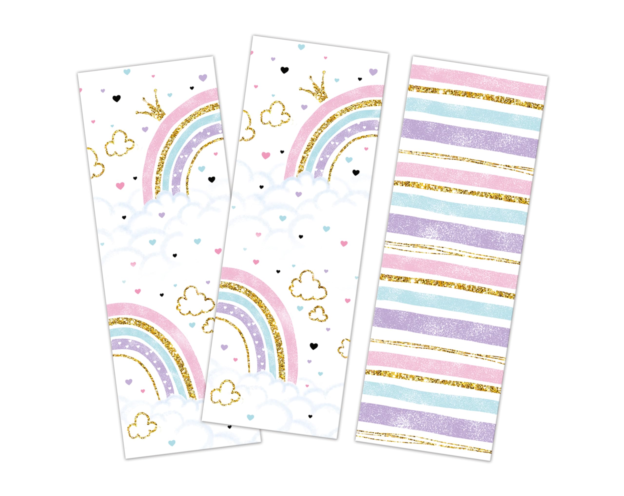 Minkocards 12 Lesezeichen Mädchen Regenbogen Mitgebsel für Kindergeburtstag Gastgeschenke für Mädchengeburtstag