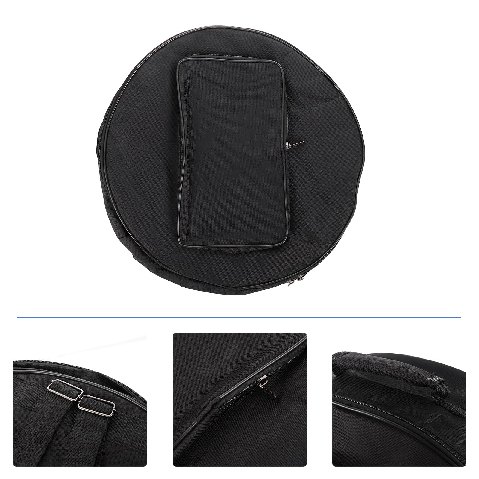 SUPVOX Estuche para Redoblante 14 Pulgadas Bolsa para Caja Acolchada Funda De Transporte para Batería Accesorios para Instrumentos De Percusión con Asa Y Correa para Actuaciones Al Aire Libre