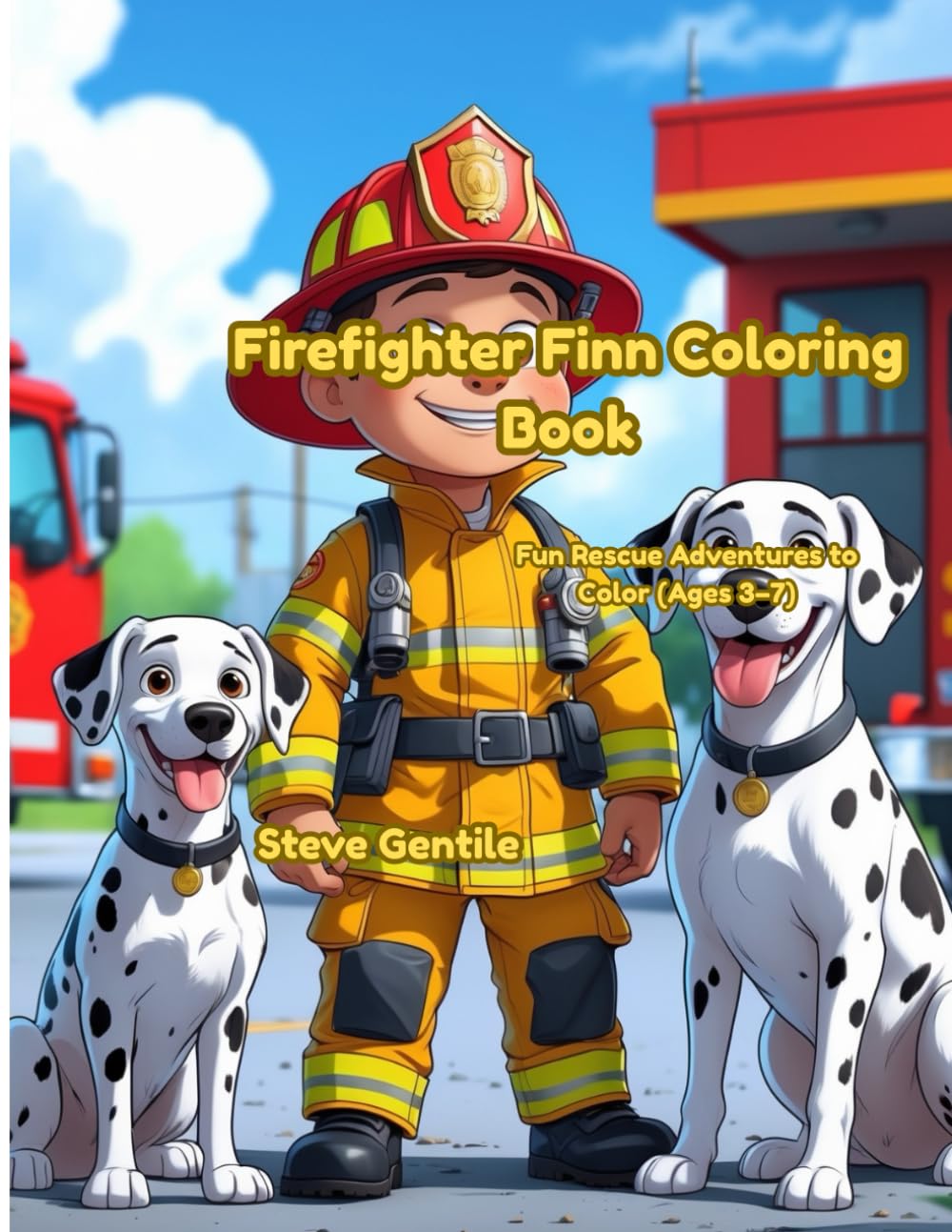 Firefighter Finn Coloring Book: Fun Rescue Adventures to Color (Ages 3–7) (Firefighter Finn: Fun & Adventures Stories)