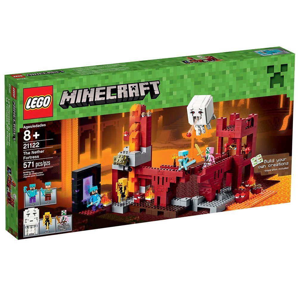 Amazon.co.jp: LEGO Minecraft 21122 The Nether Fortress Building