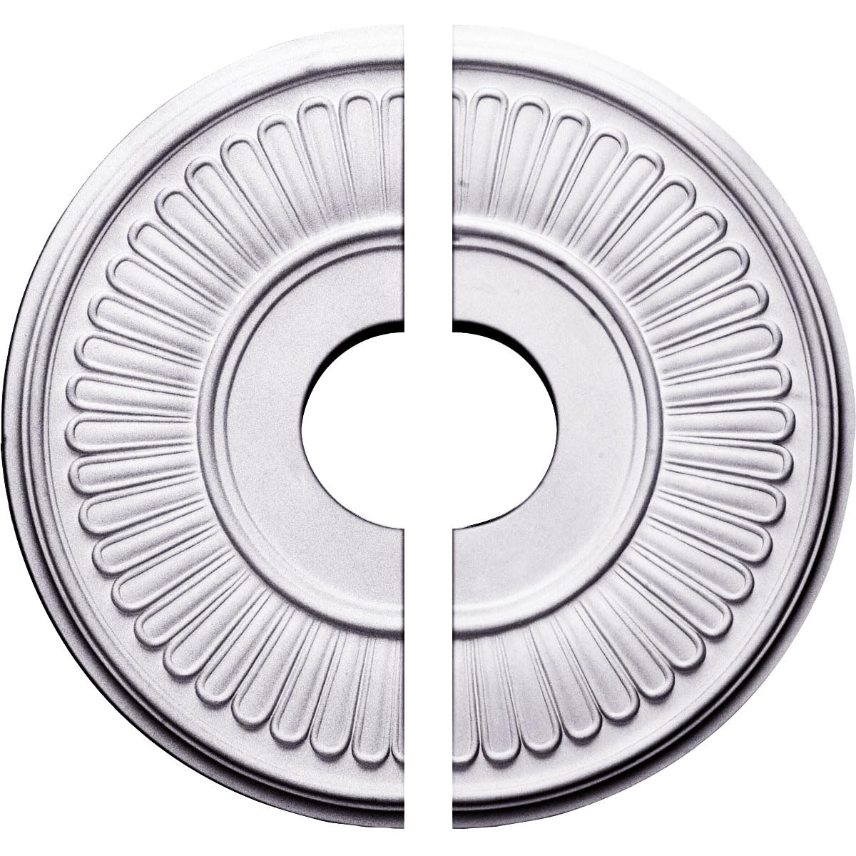 15 3/4"OD x 3 7/8"ID x 3/4"P Berkshire Ceiling Medallion, Two Piece (Fits Canopies up to 7")