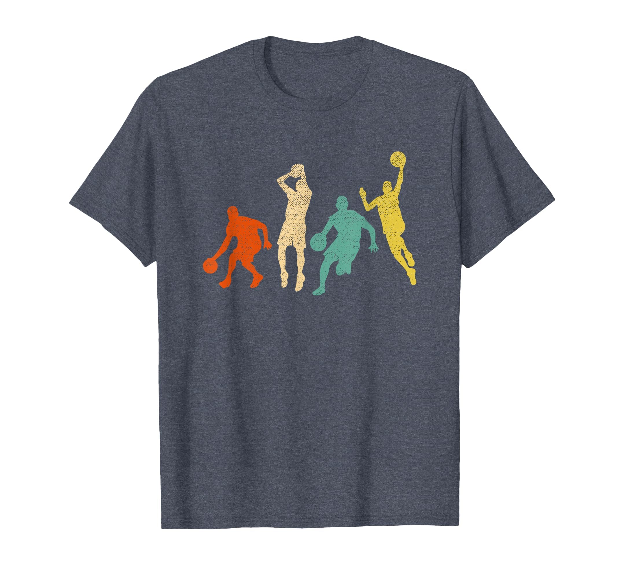 Vintage Basketball Ball Graphic Design Basketball Fan Player T-Shirt