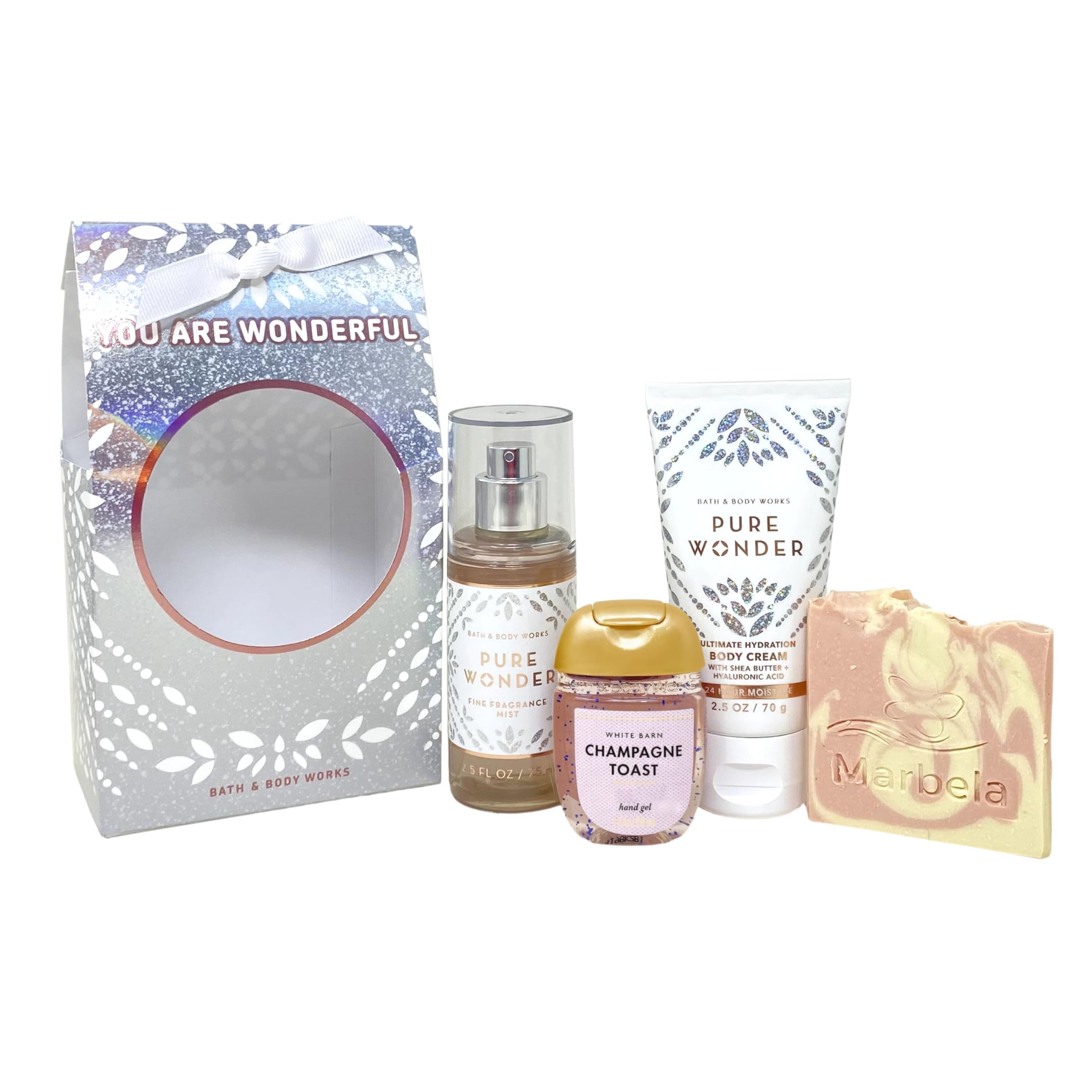 Amazon.com: Bath & Body Works Pure Wonder Mini Bag - Mist, Cream