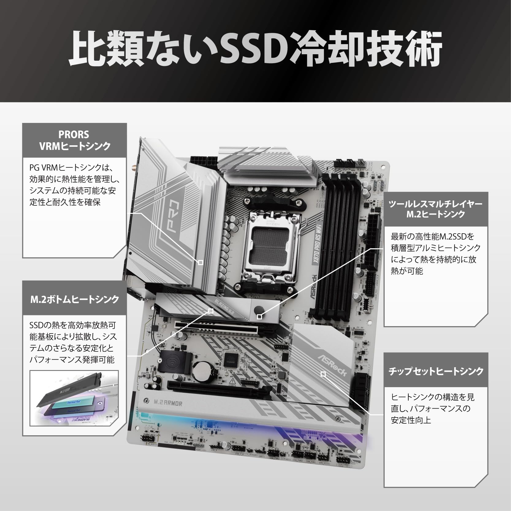 Amazon | ASRock マザーボード X870 Pro RS WiFi AMD Ryzen 9000