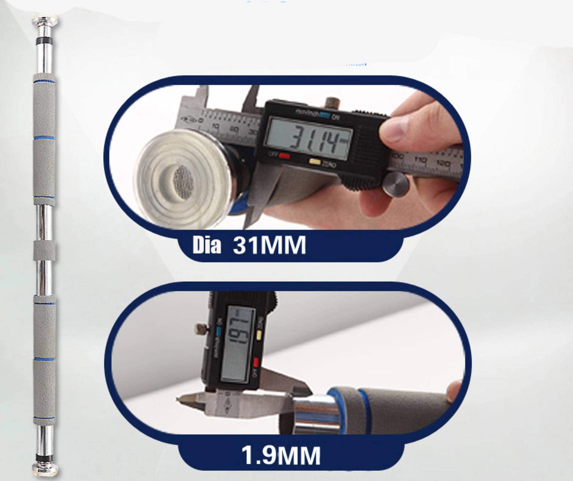 N-B Sbarra per Trazioni Porta, Barra per Trazioni Mento Regolabile, Senza Viti Barra per Trazioni Porta con Impugnatura Comfort per la Corpo Esercizio Indoor di Fitness A Casa