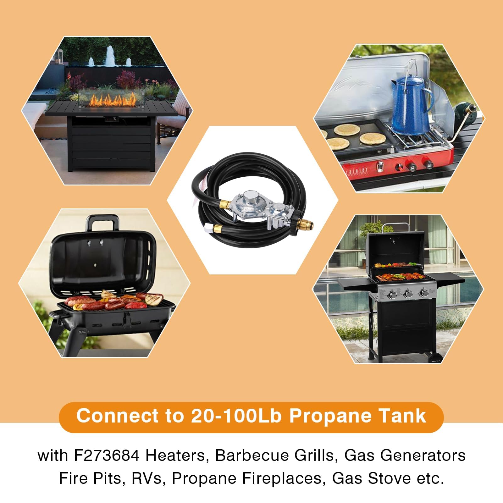 y1110i　38 Mr Heater F273684: Vent Free Remote Propane Tank Hook Up Kit