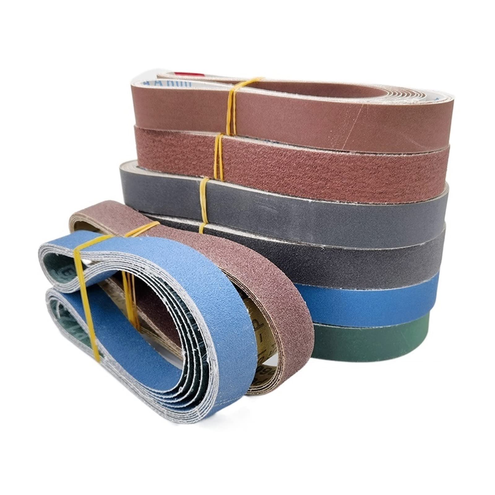 SHALLEZSOU Sander belt 5Pcs 25x762mm Sanding Belt Polishing Metal, 25mm Abrasive 762mm Screen 1" x 30" Band With P60-1000#(122,5Pcs Grit 320)
