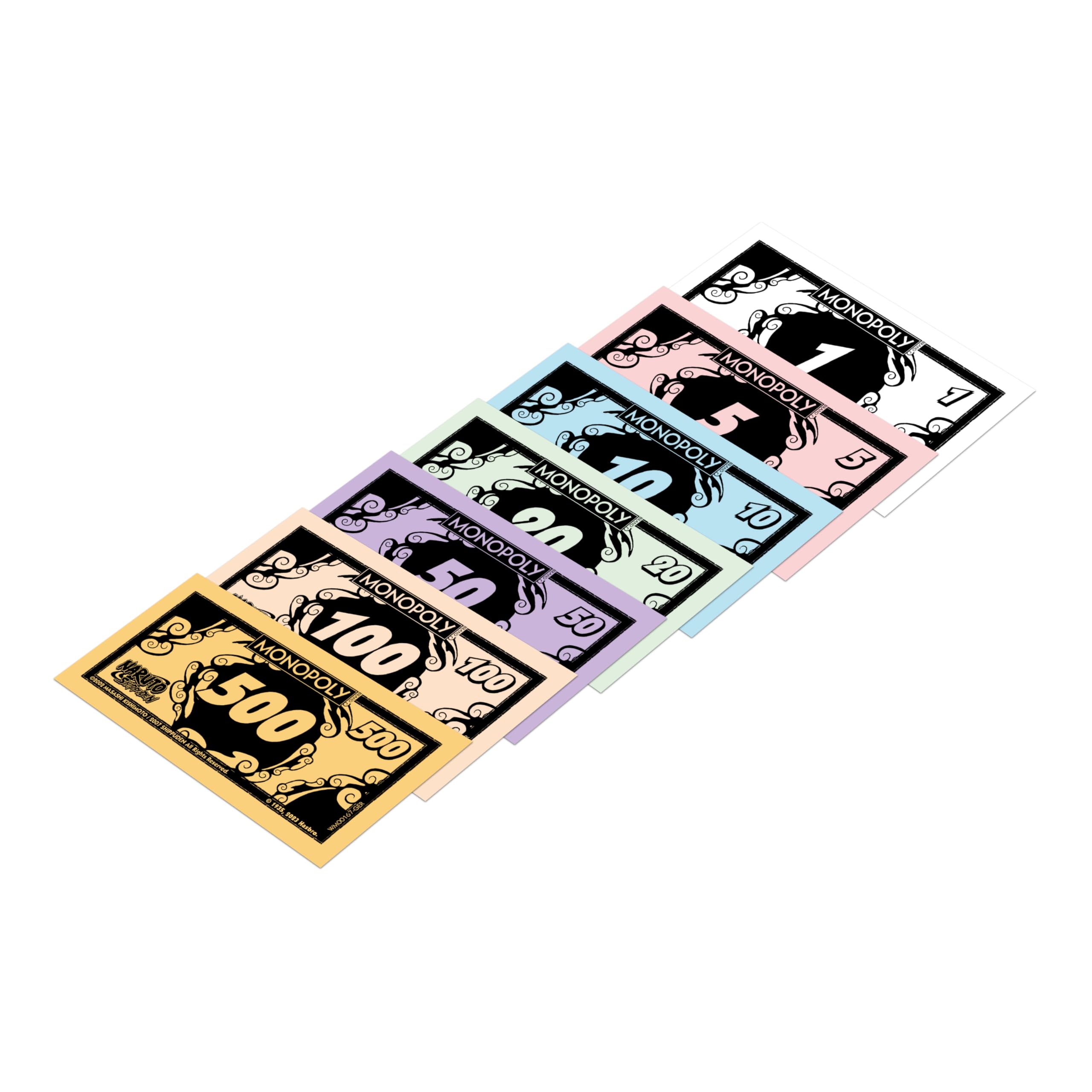 Winning Moves Monopoly Naruto Edition - Monopoly Spiel für Fans - Familienspiele Strategie Brettspiele Naruto - 2+ Spieler ab 8+ Jahren - Deutsch