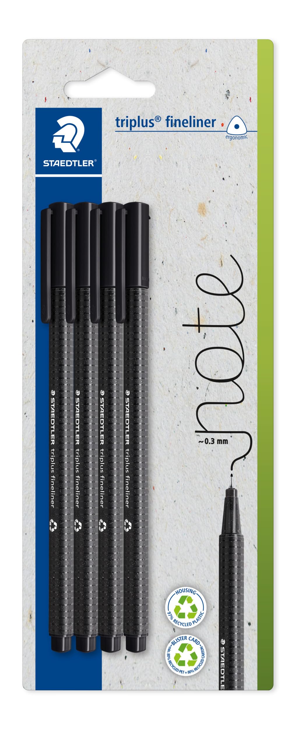 STAEDTLER Triplus 334-9 BK4 Fineliner