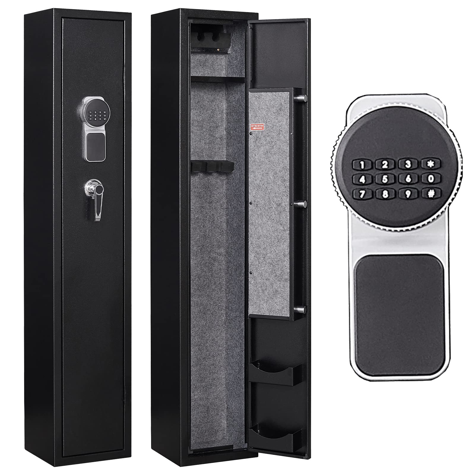 KAER Gun Safes for Home Rifles and Pistol with Digital Quick Access