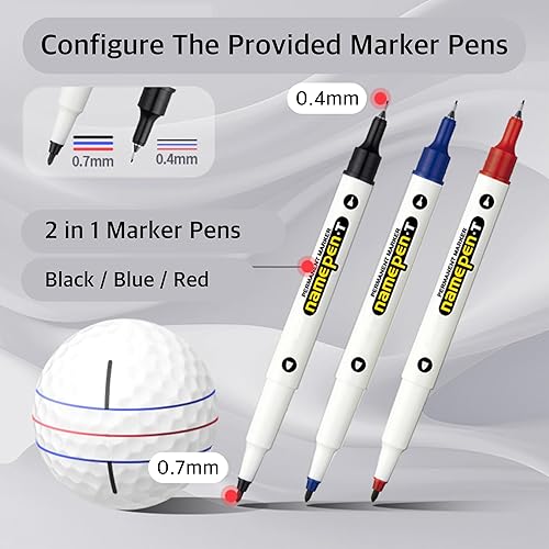 Miniatura 5 de Penta AUTO Liner - Juego de marcadores para pelotas de golf, plantillas automáticas de 360 grados, accesorios de liquidación para hombre con