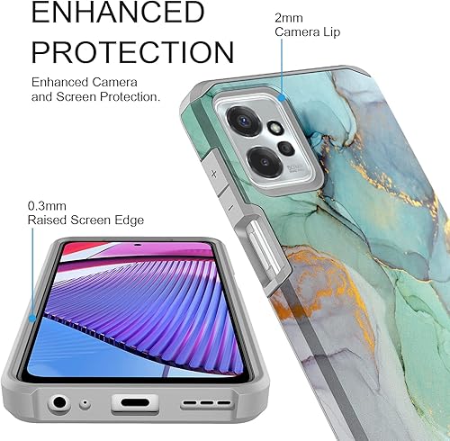 Miniatura 4 de Rosebono Funda compatible con Motorola Moto G Power 5G 2023, delgada, híbrida, a prueba de golpes, funda rígida para Motorola Moto G Power 5G 2023