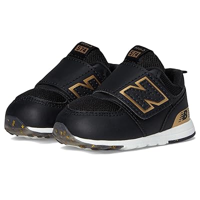 New Balance Kids 574 New b Hook Loop (Infant/Toddler) Kids Shoes Black/Gold