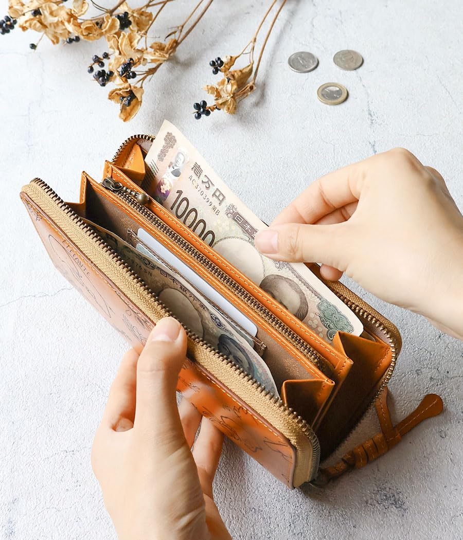 [ダコタ] エレファンテ 長財布 0031782 マスタード