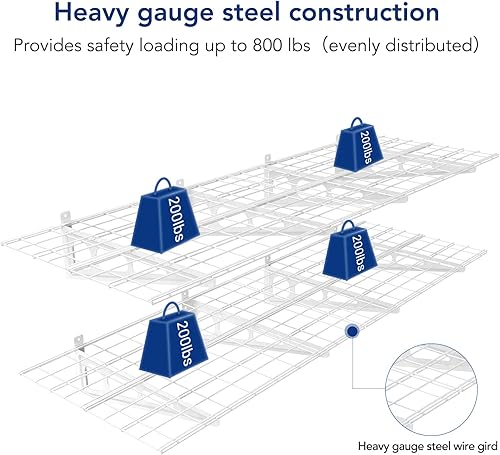 Miniatura 3 de FLEXIMOUNTS - Repisas de pared para garaje, 2 unidades