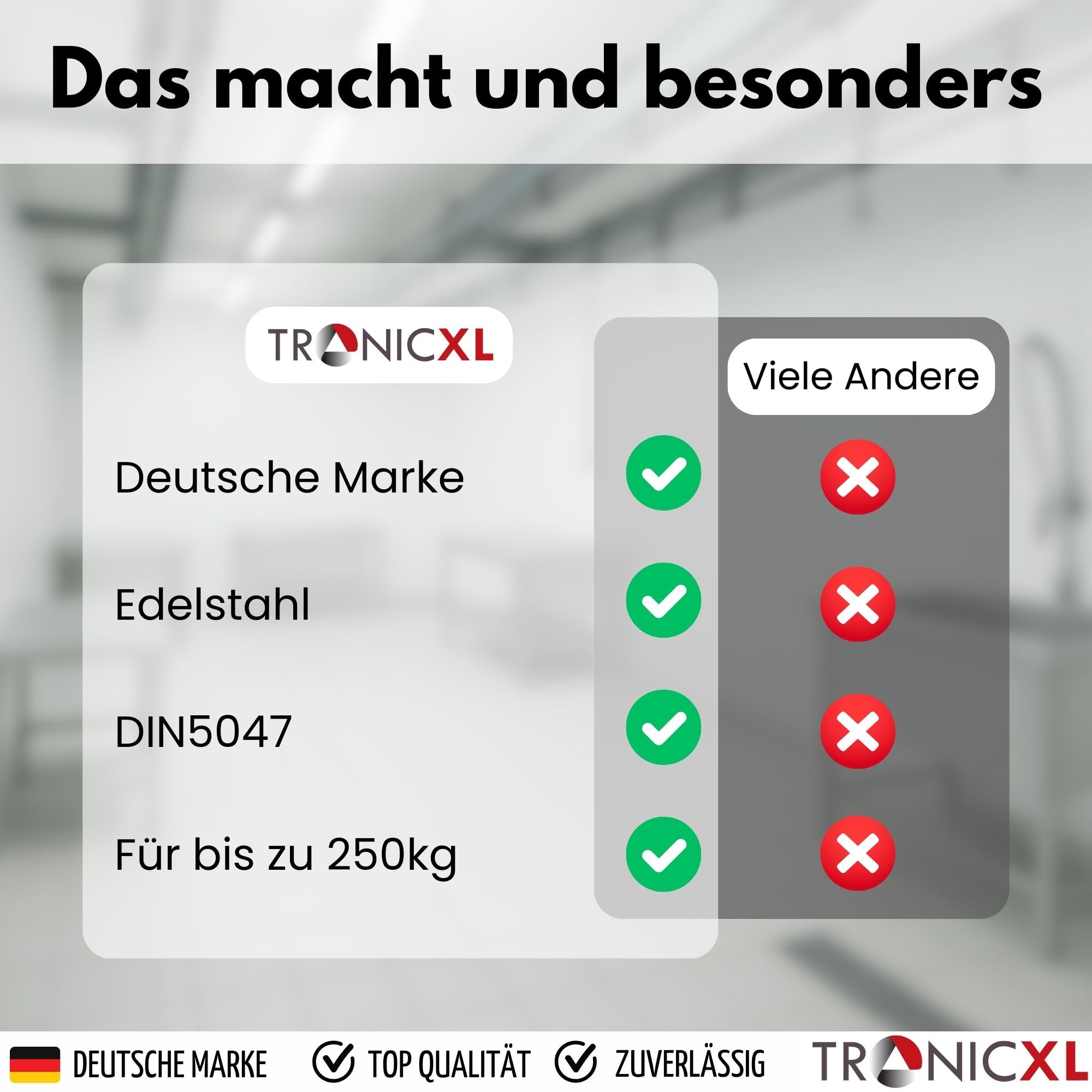 TronicXL 10 Stück Euro-Haken Din 5047 35x12 mm Rohrbahnhaken Rohrhaken Fleischerhaken