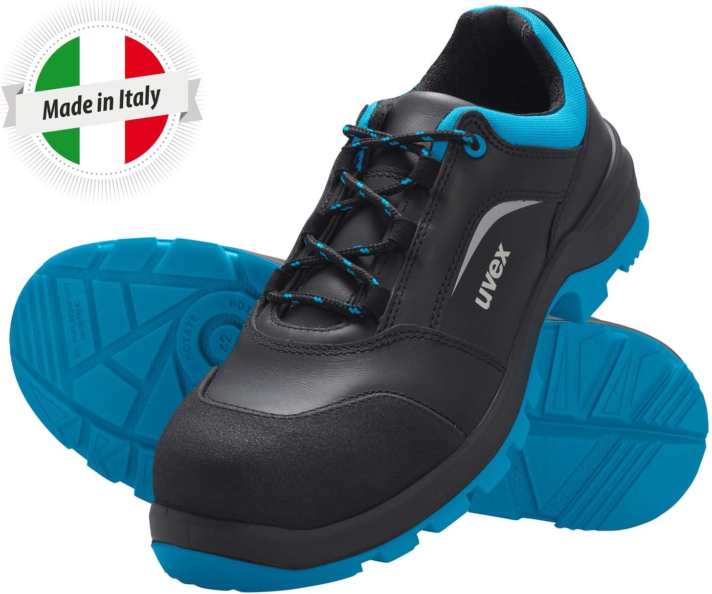 Uvex Unisex 2 Safety Shoes, Orange Black, 45 EU