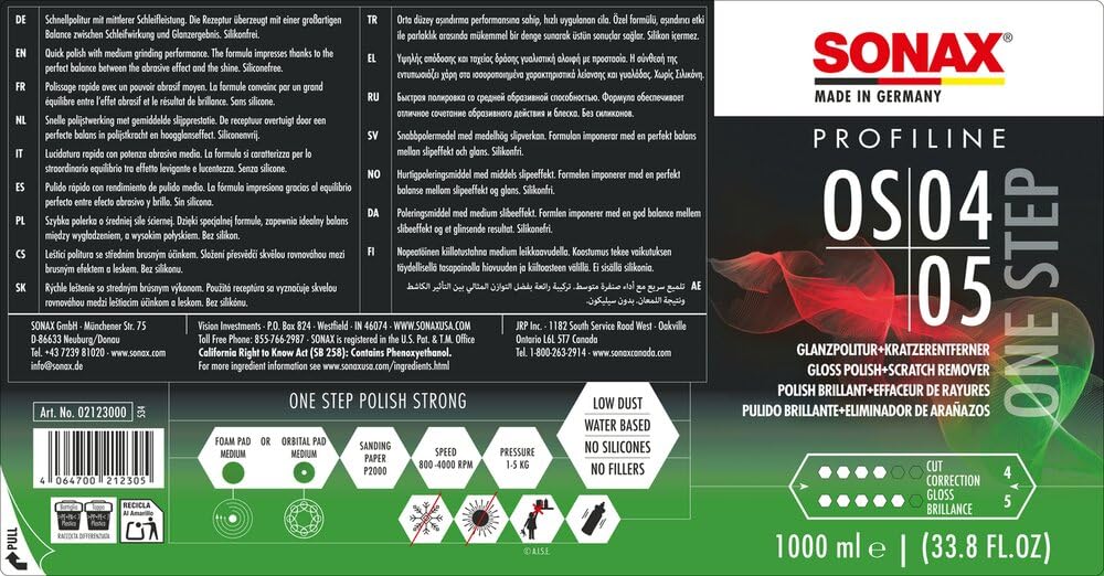 SONAX PROFILINE OS 04-05 (1 Liter)