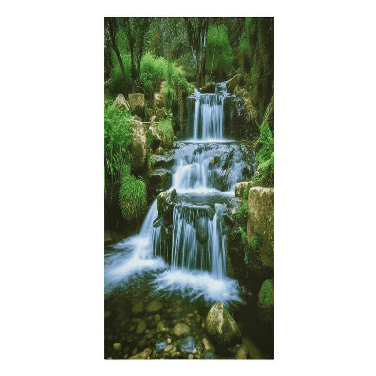 VstaDank Waterfall Flowing Down Beach Towel Microfiber Oversized Beach Blanket Super Absorbent Soft Pool Bath Towel Sand Free Quick Dry Travel Towels Gifts for Yoga Sports Adults 30" X 61"