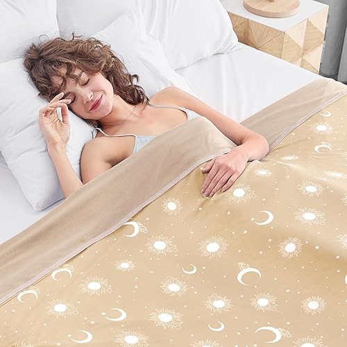 Vista 14 de inhand Manta refrescante tamaño King (90 x 108 pulgadas), mantas refrescadas para personas que duermen con calor, manta de verano ligera y Aqua