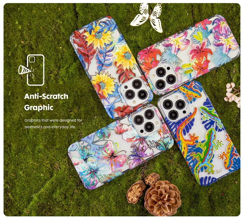 Coque iPhone 14 Plus LAUT Crystal Palette Tropical design unique - 5