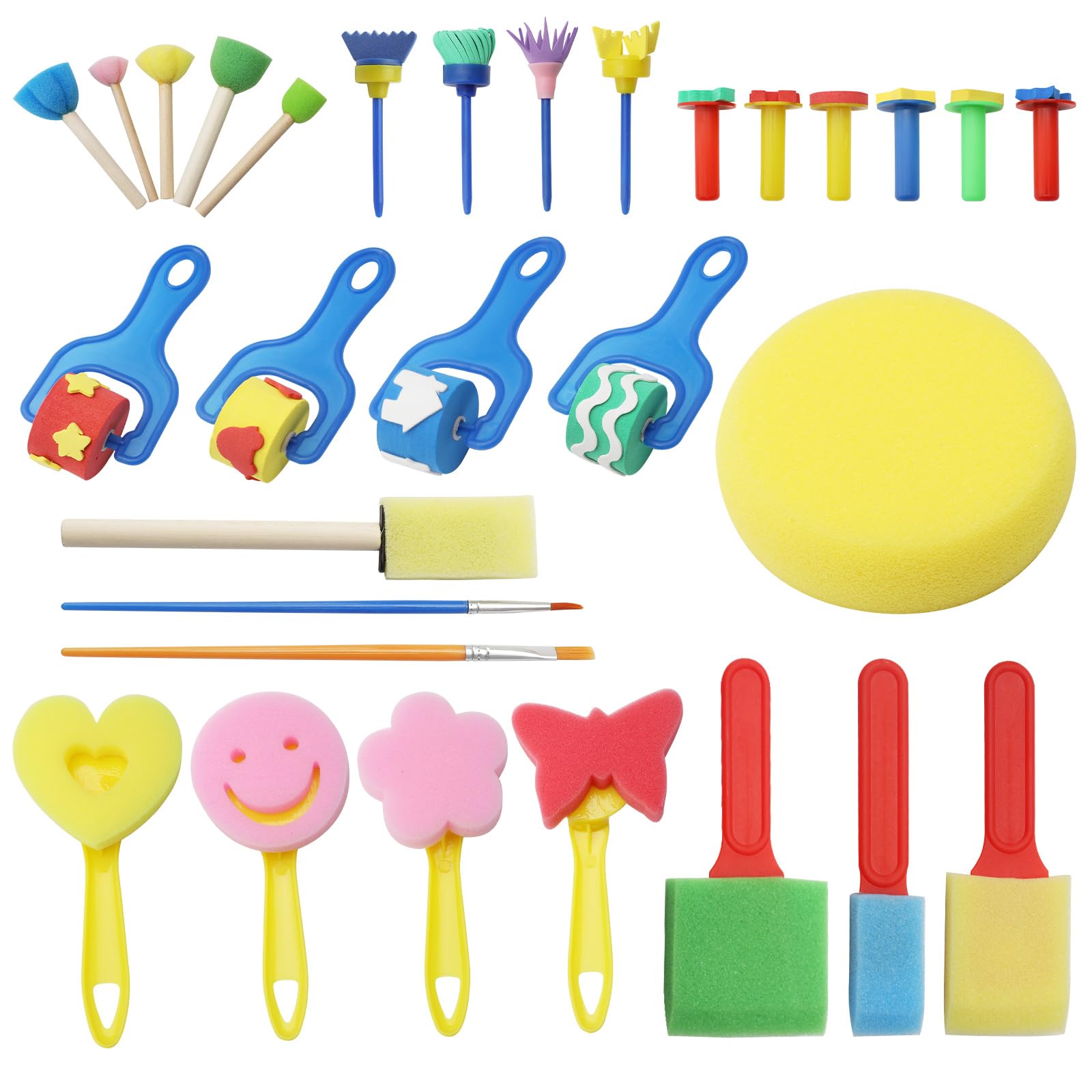 Juego de arte para niños de 100 piezas. 12 lápices de colores, 14 crayones, 8 marcadores, 24 pinturas de acuarela, 12 pasteles al óleo, almohadilla de dibujo de 26 páginas, 1