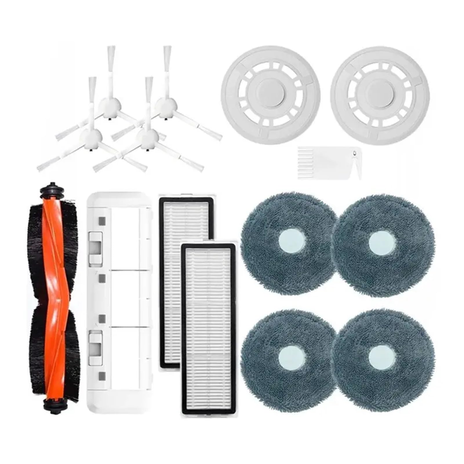 Dirlux Compatible for Xiaomi Mijia Omni Robot Vacuum Mop 3S Dreame B108CN Main Side Brush HEPA Filter Mop Cloths Stent Kit